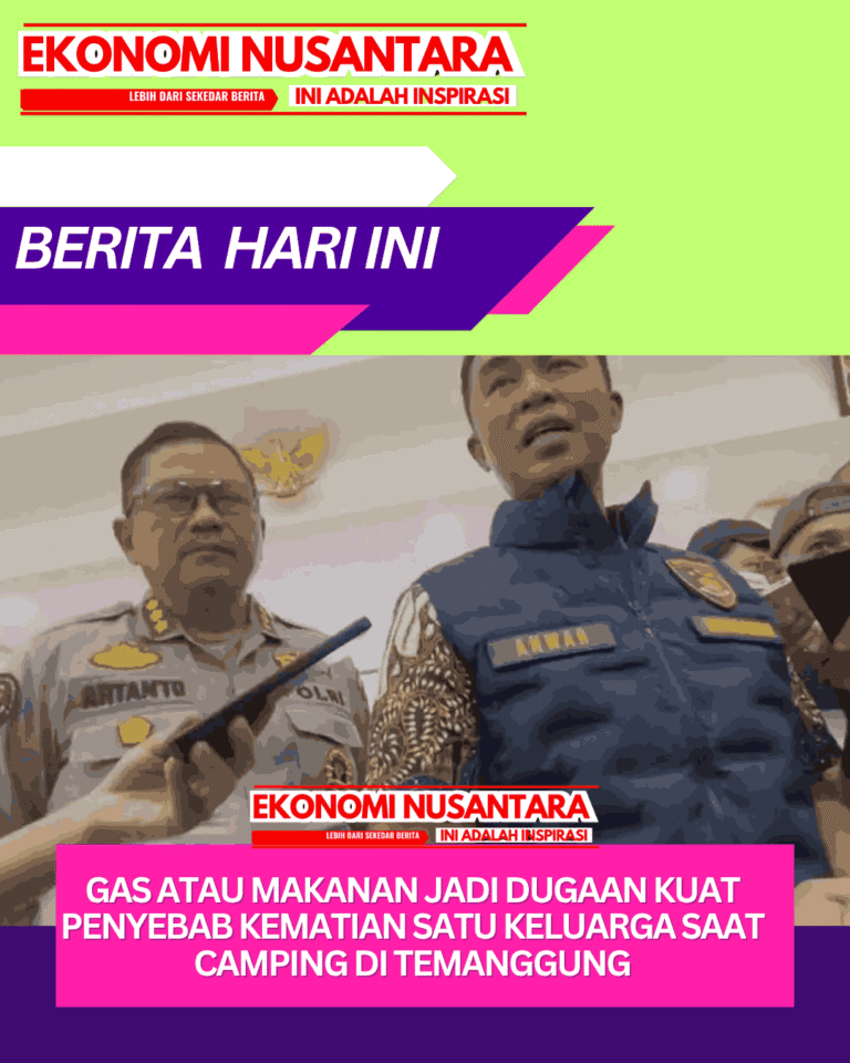 Gas atau Makanan Jadi Dugaan Kuat Penyebab Kematian Satu Keluarga Saat Camping di Temanggung