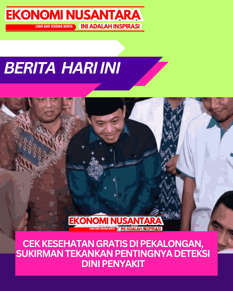 Cek Kesehatan Gratis di Pekalongan, Sukirman Tekankan Pentingnya Deteksi Dini Penyakit