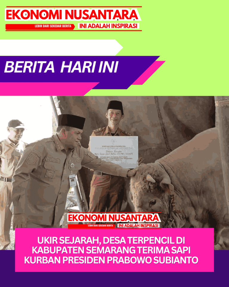 Ukir Sejarah, Desa Terpencil di Kabupaten Semarang Terima Sapi Kurban Presiden Prabowo Subianto