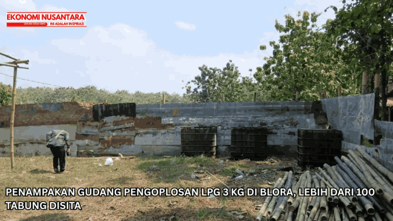 Penampakan Gudang Pengoplosan LPG 3 Kg di Blora, Lebih dari 100 Tabung Disita