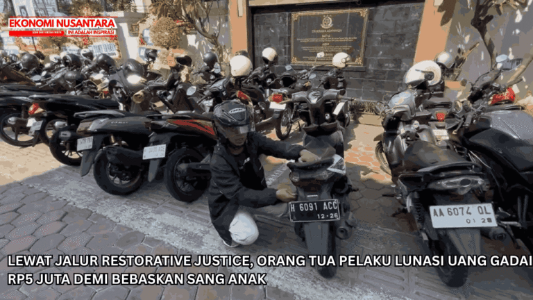 Lewat Jalur Restorative Justice, Orang Tua Pelaku Lunasi Uang Gadai Rp5 Juta Demi Bebaskan Sang Anak